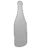 Fenster-Klebefolie unbedruckt in Flasche-Form konturgeschnitten
