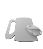 Mousepad hochwertig bedruckt aus Kunststoff mit Kautschuk-Rücken in Bierkrug-Form konturgestanzt
